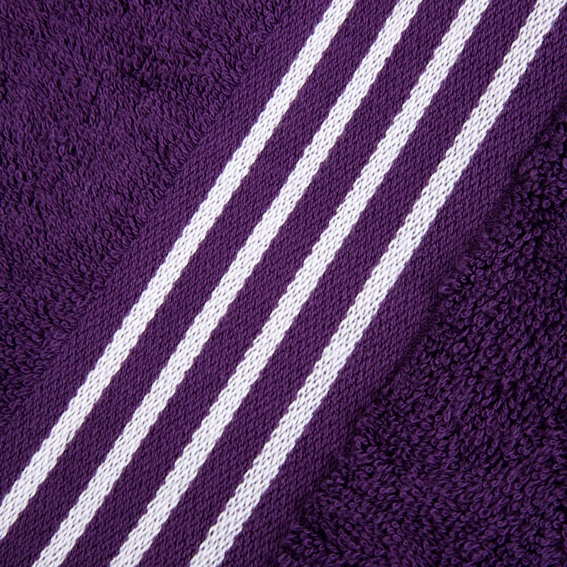 Lavish Home Rio 100% Cotton Towel Set - Eggplant, Medium, 8 Piece - Image 5